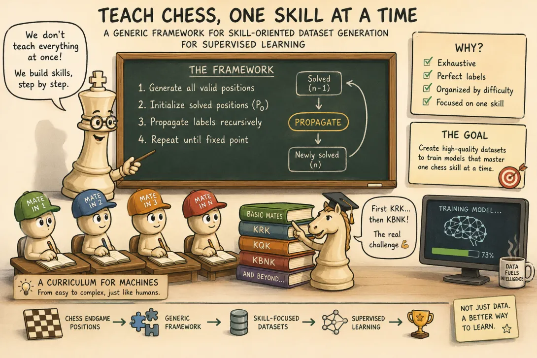 Chess coach teaching an AI one competency at a time